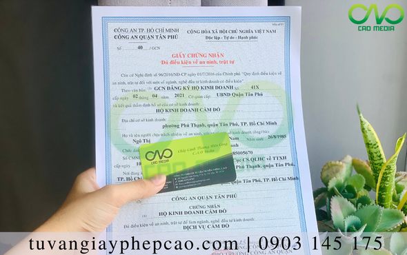 Hướng dẫn xin giấy phép an ninh trật tự dịch vụ cầm đồ chi tiết tại Tân Phú