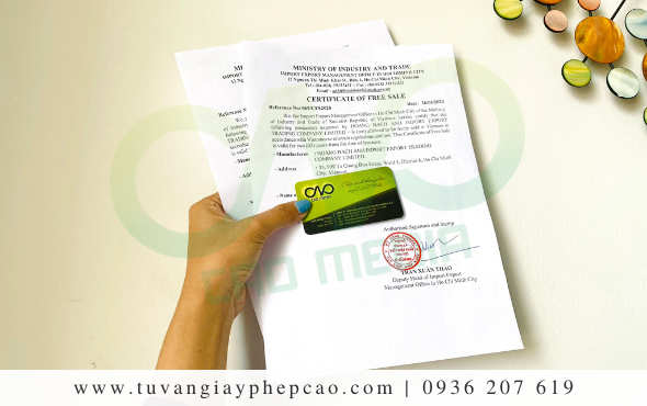 Dịch vụ xin giấy chứng nhận lưu hành tự do túi xách vải
