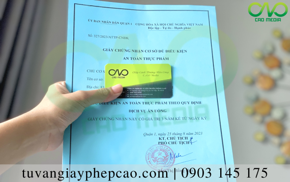 Hồ sơ và trình tự xin giấy phép an toàn thực phẩm cho hộ kinh doanh quán ăn tại TPHCM