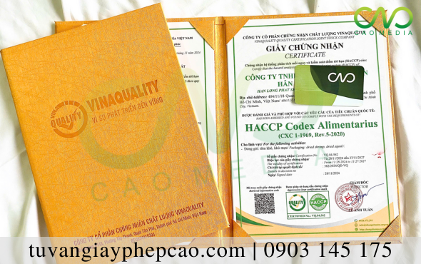  Dịch vụ xin giấy chứng nhận HACCP đóng gói tôm khô