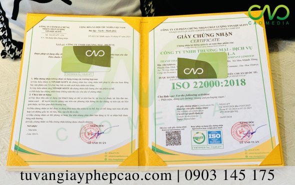 Đăng ký chứng nhận ISO 22000:2018 sản xuất trà thảo dược