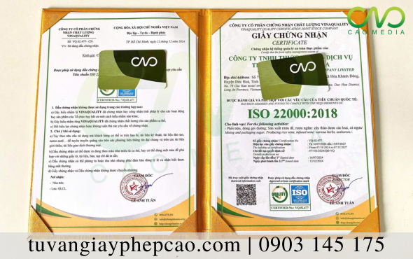 Hướng dẫn đăng ký chứng nhận ISO chiết rót đóng chai rượu