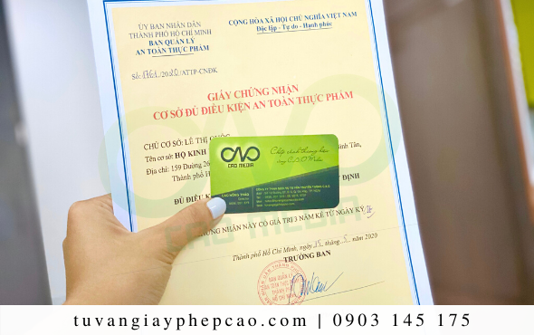 Tư vấn cơ sở sản xuất cà phê làm giấy an toàn thực phẩm