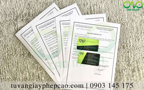 Chi tiết quy định về xin cấp giấy chứng nhận y tế cho khoai lang sấy dẻo