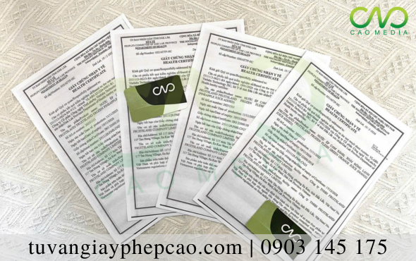 Xin giấy chứng nhận y tế cho trái cây đông lạnh như thế nào