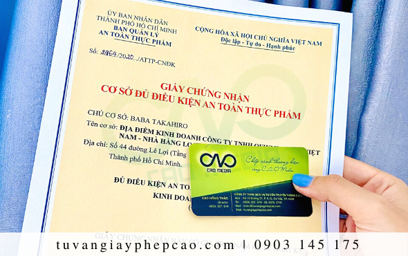 Thủ tục xin giấy phép an toàn thực phẩm cho quán cà phê quận 8