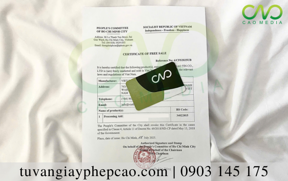 Những lưu ý khi xin giấy phép lưu hành tự do tại Sở Công Thương