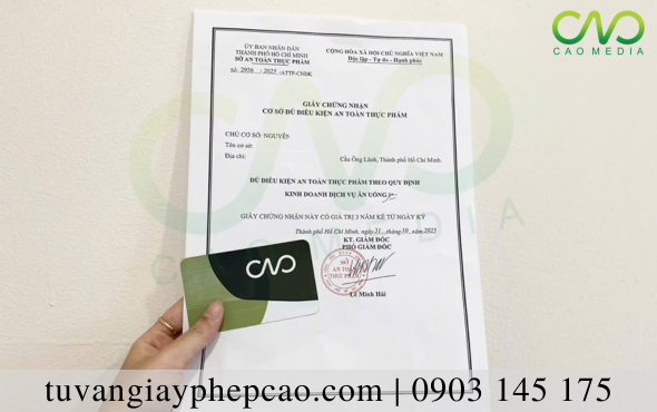 Hộ kinh doanh quán ăn xin giấy phép An toàn thực phẩm ở đâu?