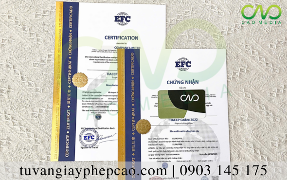 Cơ sở sản xuất nước uống trái cây lên men cần có những giấy tờ gì