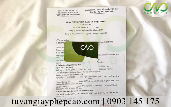 Thủ tục đăng ký thành lập chi nhánh toàn quốc