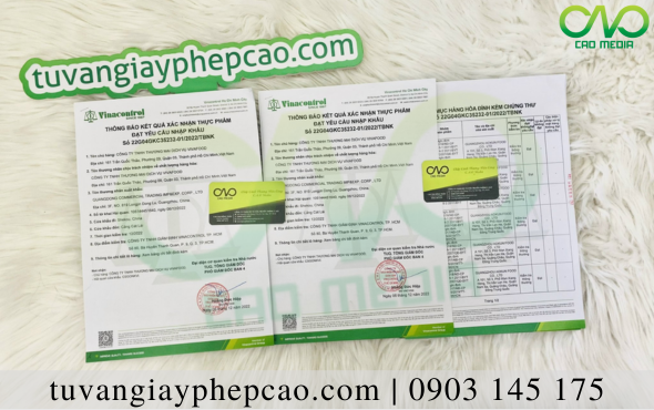 Hồ sơ đăng ký kiểm tra thực phẩm đủ điều kiện nhập khẩu vào Việt Nam